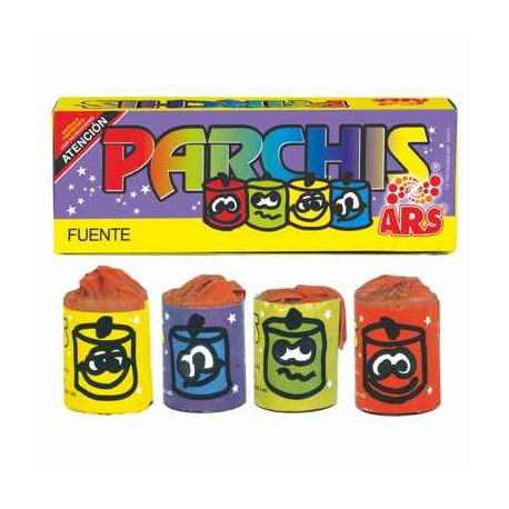 Comprar petardos Fuentes Pequeña Color Parchís (4 )